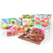 MIA Glow Makeup Essentials INCLUDE Contour kit, flamingoals blush palette, and option of 1 eyeshadow palette (cafecito, life is a fiesta, novelera) Total 3 Palettes
